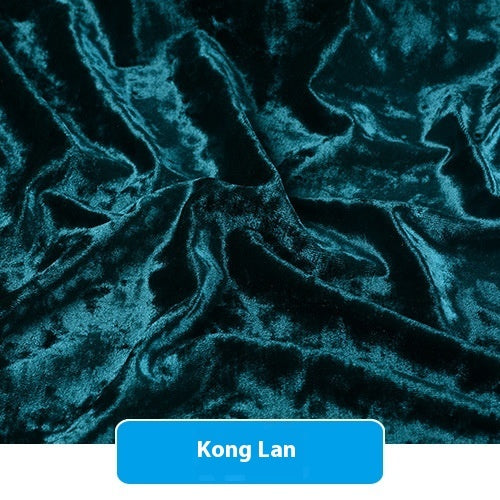 Multicolor Stretch Diamond Velvet Fabric Ice Flower Flannel