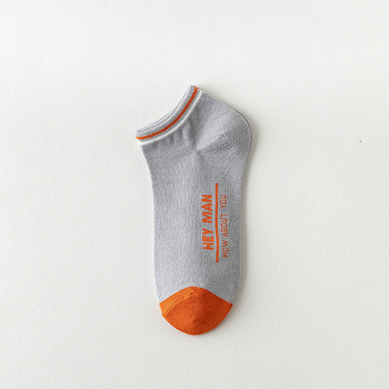 Men's Socks Shallow Mouth Cotton Spring Autumn