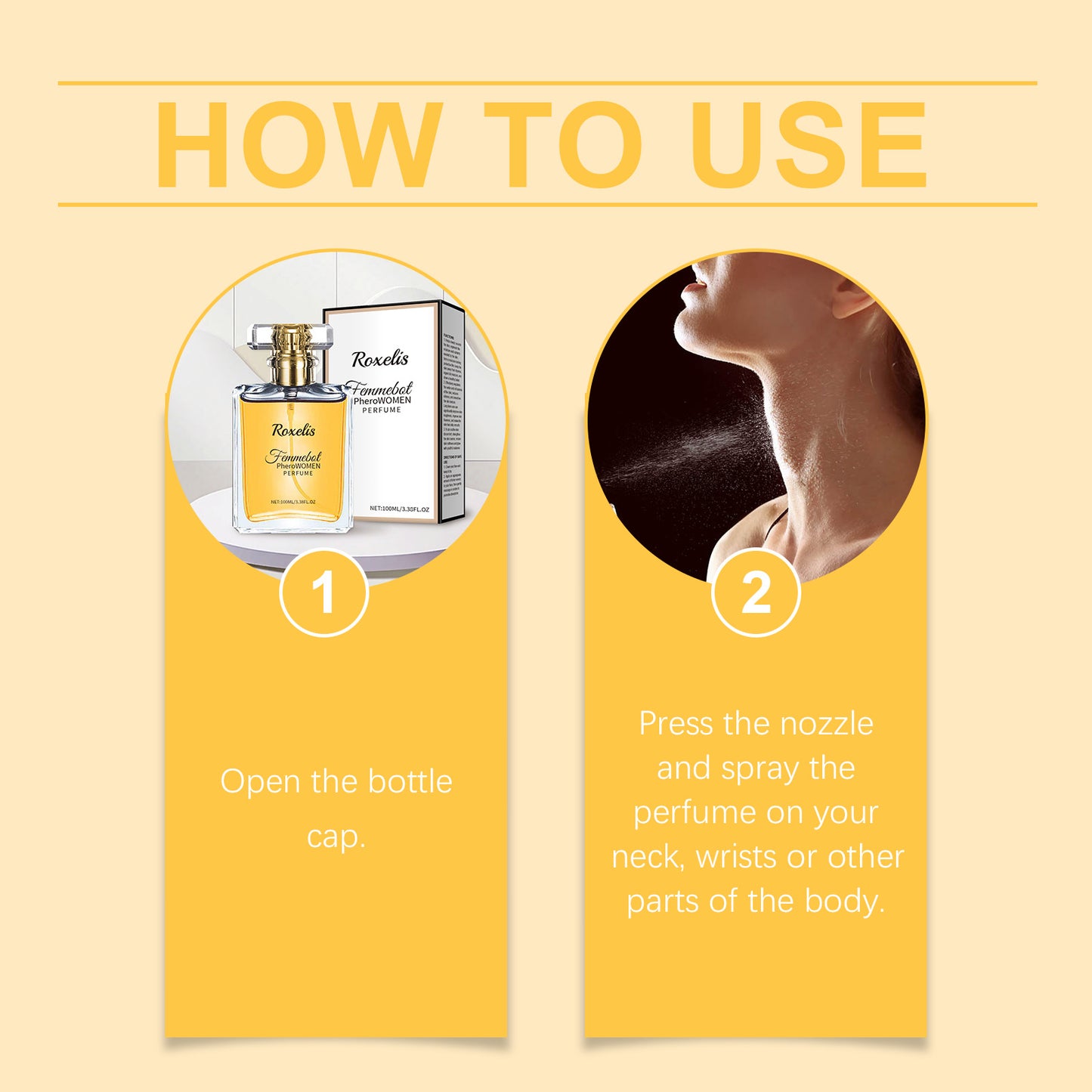 Femmebot Pherowomen Perfume, Light Elegant Exudes Fresh Niche Lovers Dating Portable Charm Perfume