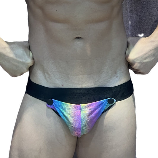 Sexy Panties Men's Detachable Front Pocket Passion Hot Super Coquettish Open Gear