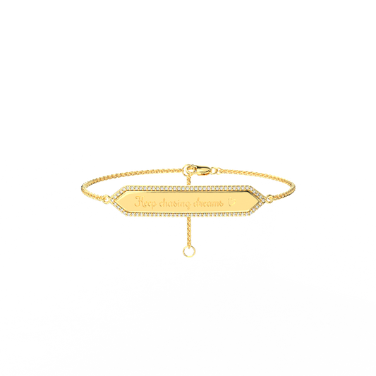 18K Gold Plated SwapBar Bracelet SB007G