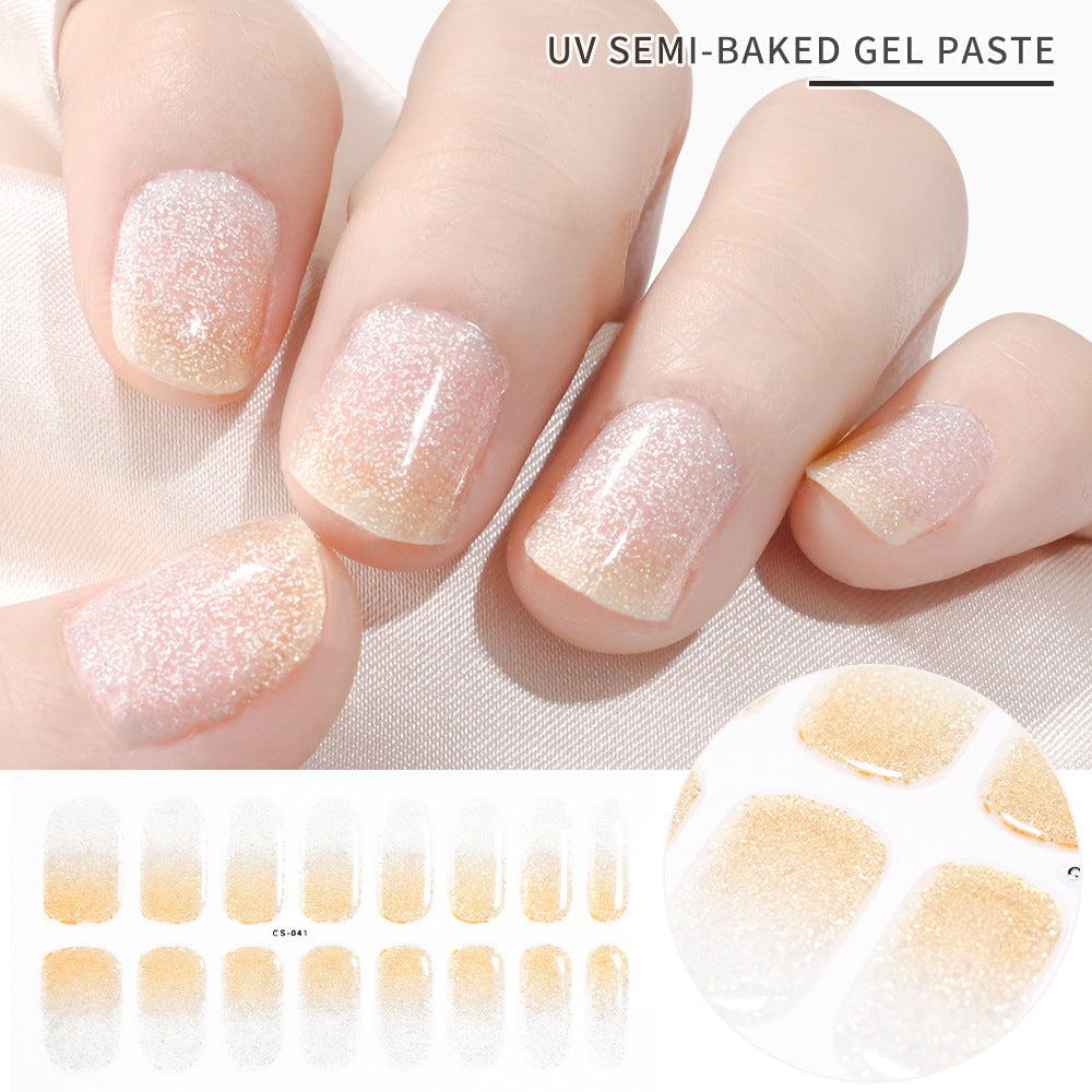 Gel Second Generation Phototherapy Semi-curing Nail Sticker