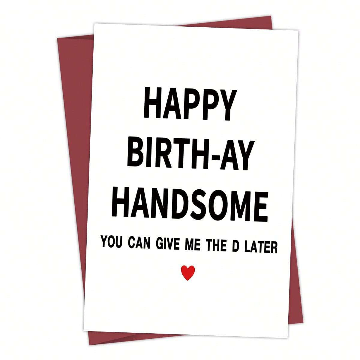 Birthday Greeting Card With Envelope Text Card