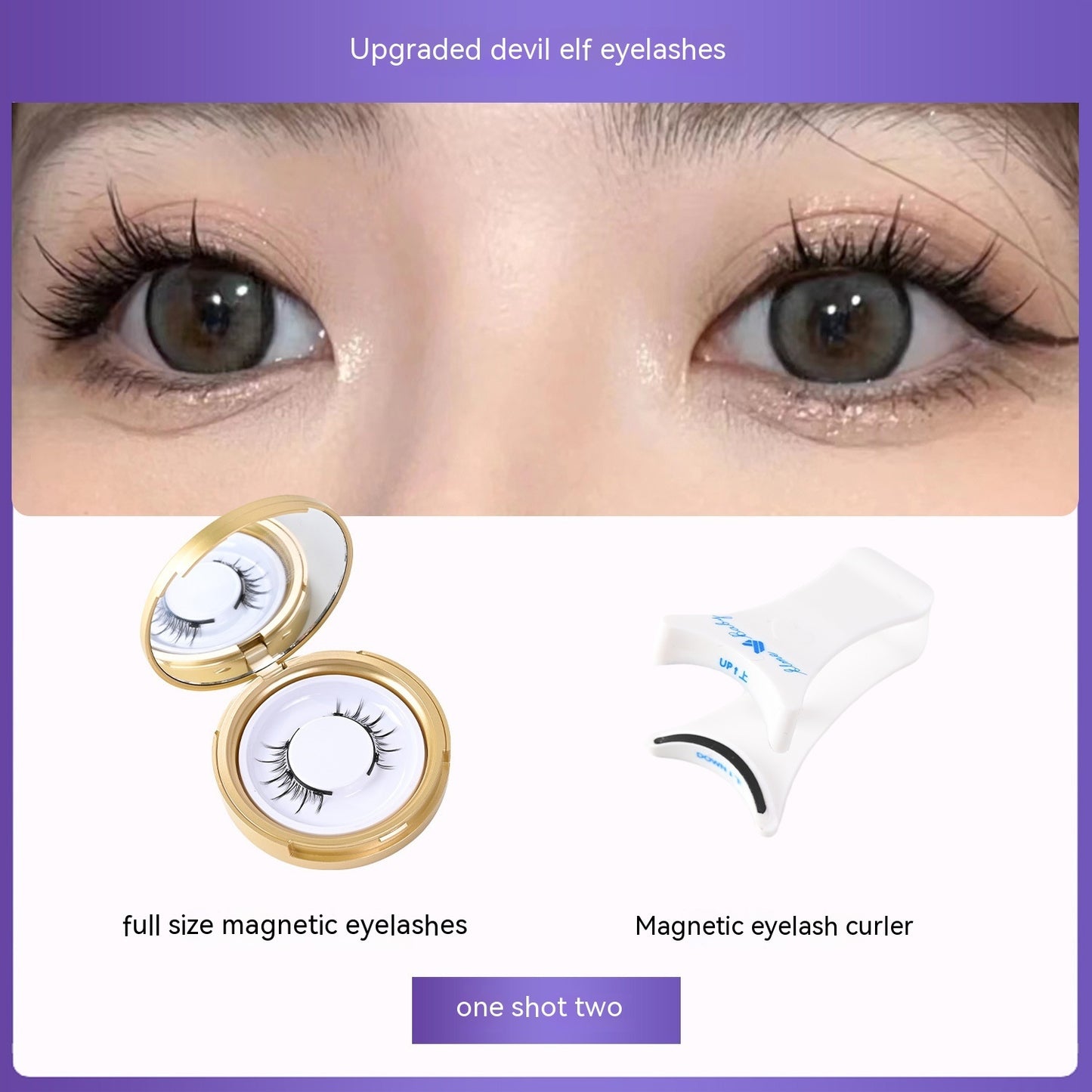 Magnetic Adhesive Free Of Little Devil False Eyelashes