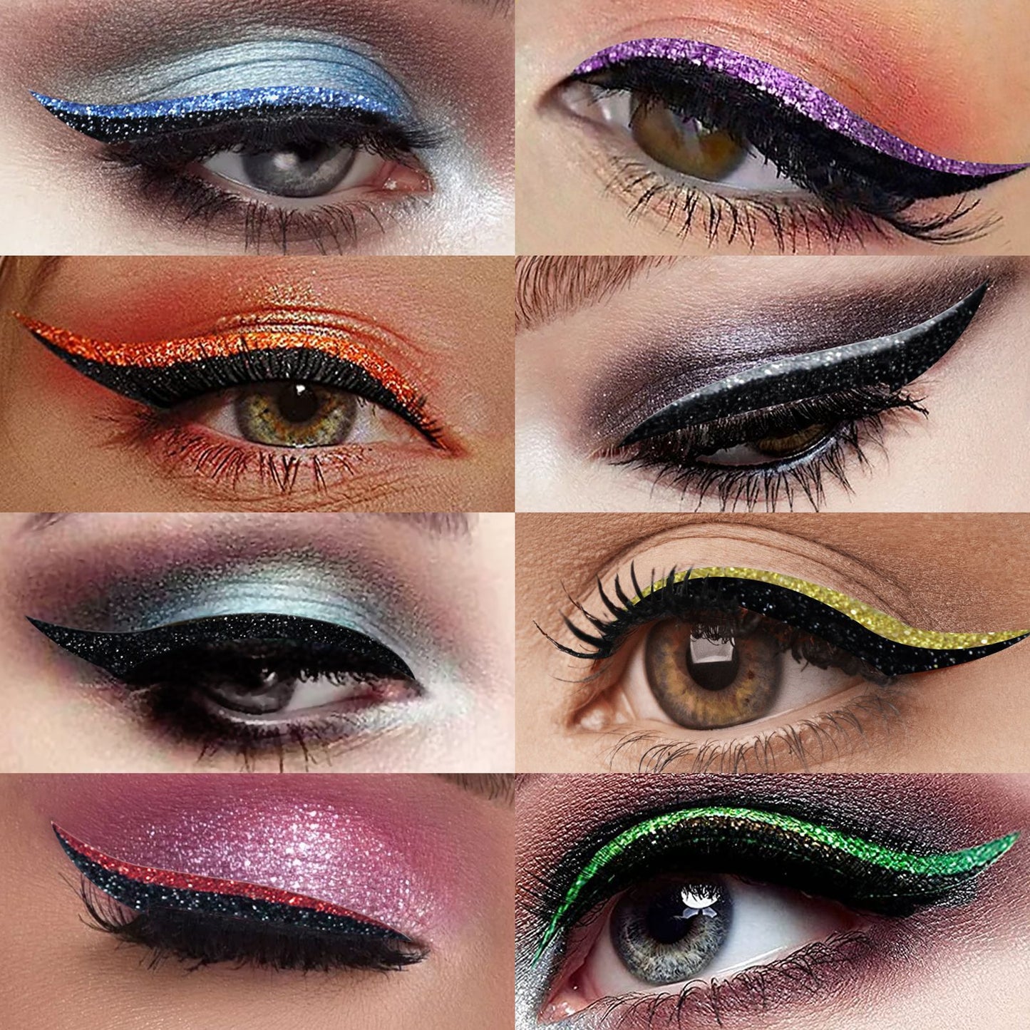 Eyeshadow Stage Makeup Eye Makeup European And American Eyeliner Self-Adhesive Double Eyelid Eye Makeup