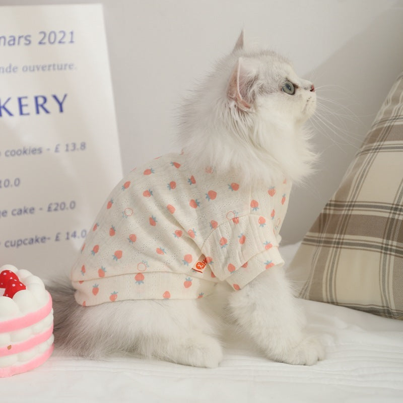 Anti-hair Loss Pet Vest For Cat Clothes