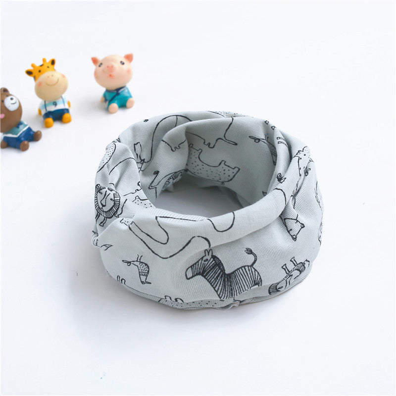 Boys' Casual Cotton Warm Printed Scarf