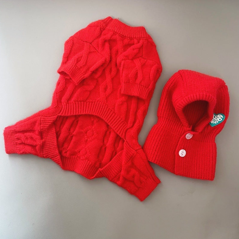 New Fashion Pet Autumn And Winter Knitted Hat