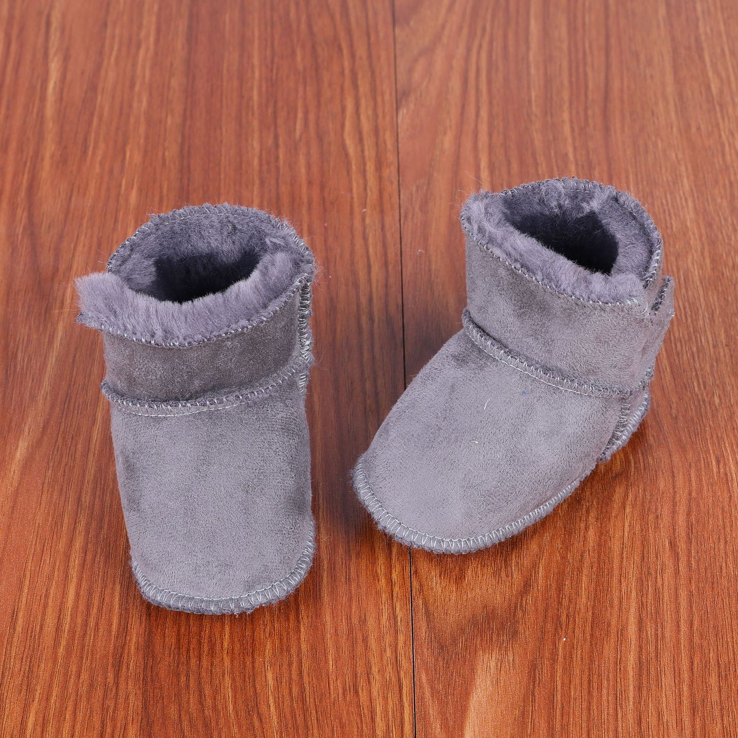 New Fur Integrated Soft Bottom Anti-skid Baby Shoes