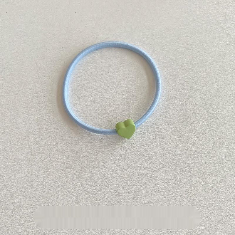 Love Hair Band Candy Color Headband Highly Elastic Hair Rope Hair Elastic Band
