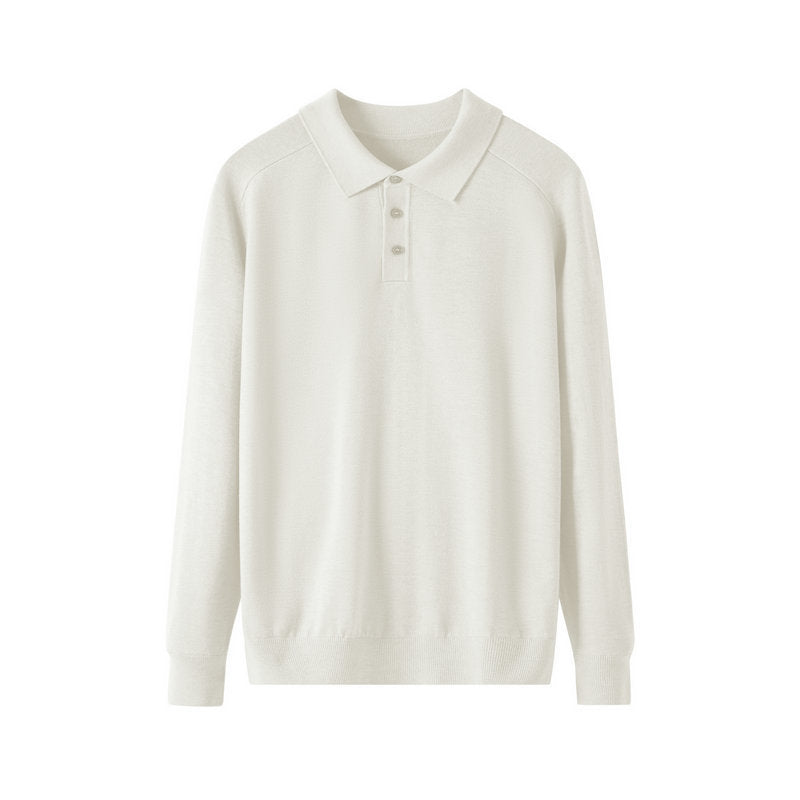 Men's Long-sleeved Sweater Lapel Comfortable All-match Sweater