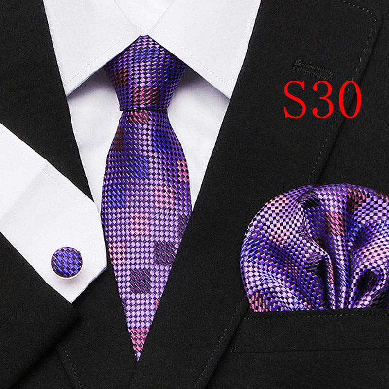 Paisley Series European And American Fashion Tie Three-piece Suit