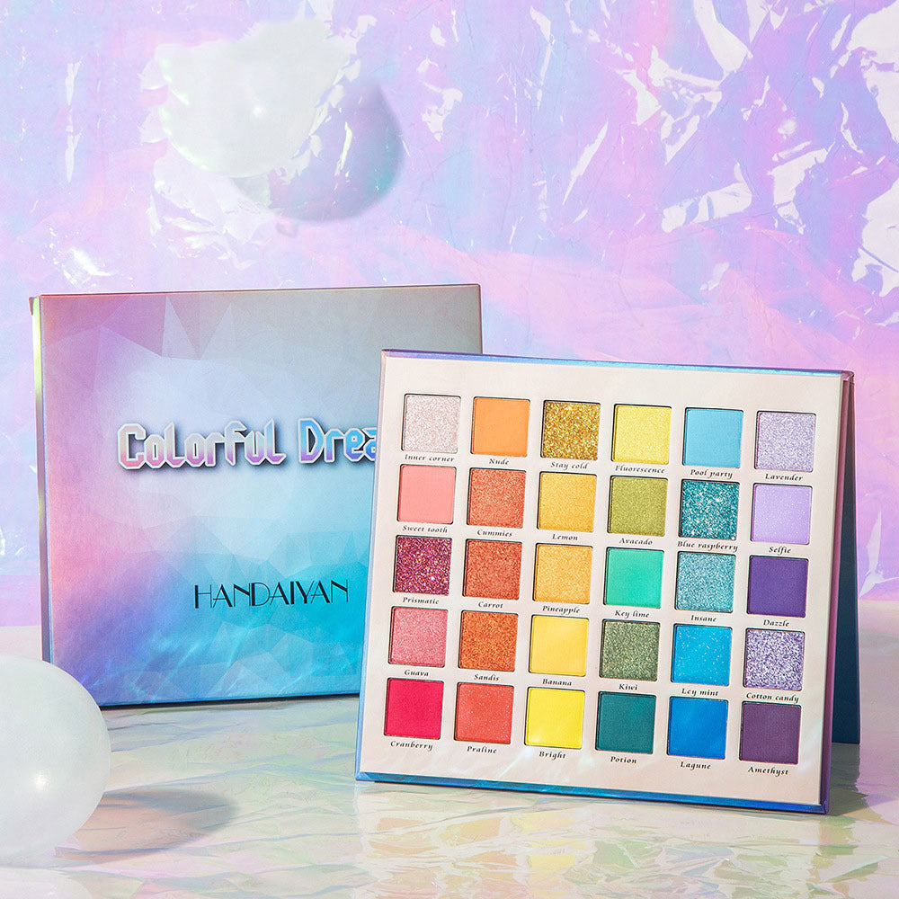 Pearlescent Matte Glitter Eyeshadow Palette