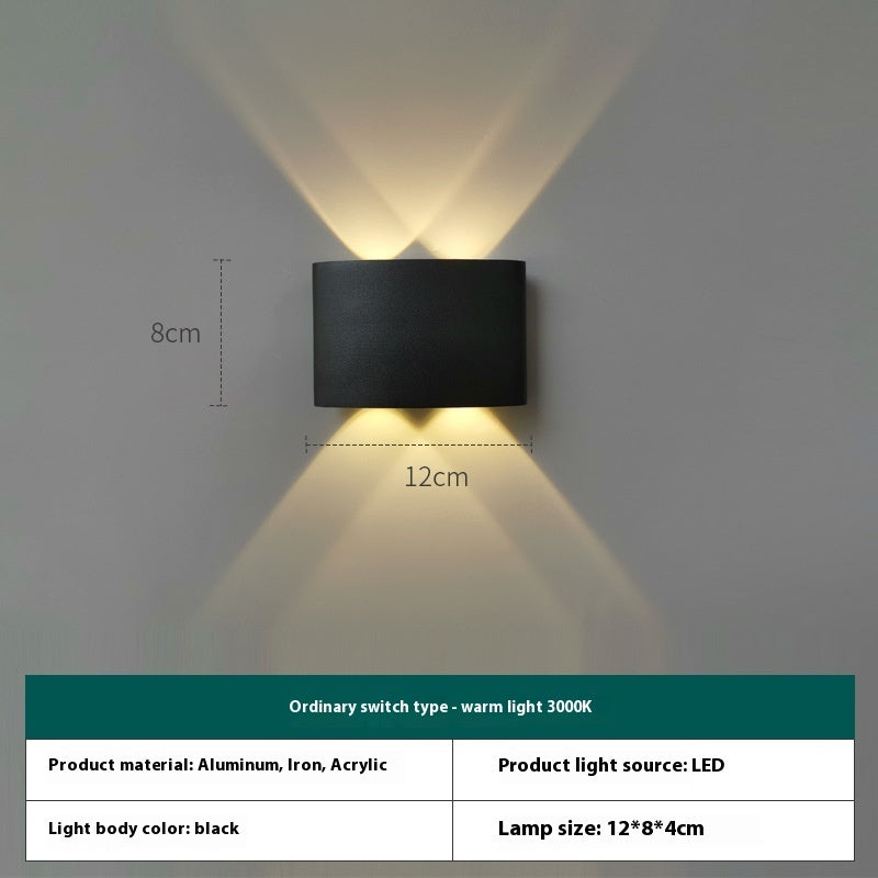 Outdoor Wall Lamp Waterproof Solar Intelligent Remote Control