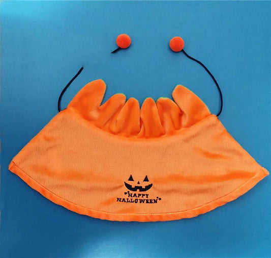 Halloween Pumpkin Double Sided Cape Dog Party