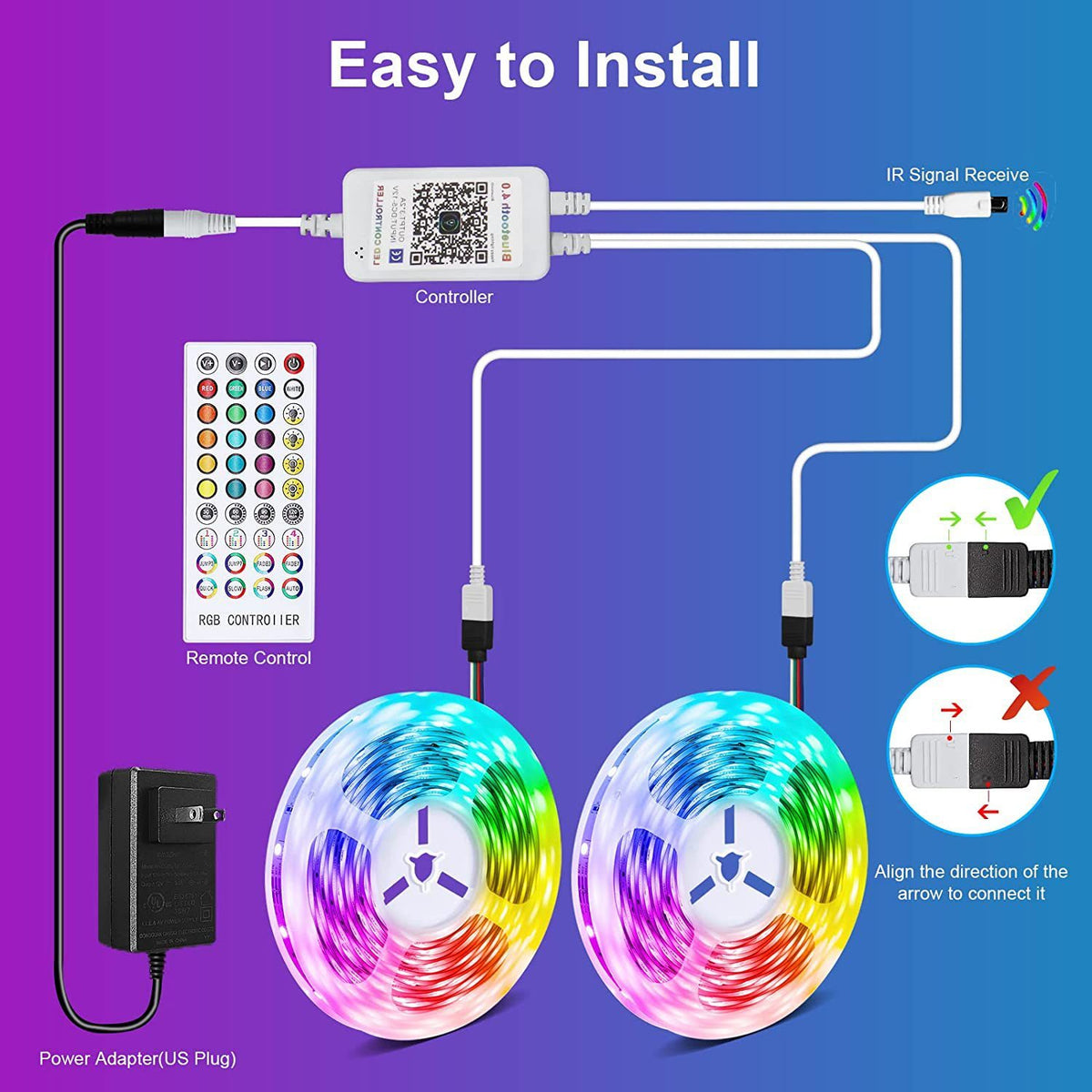 Obnoxious Rgb Light RGB Music Bluetooth Intelligent Low-voltage LED Light Strip – Sochenda