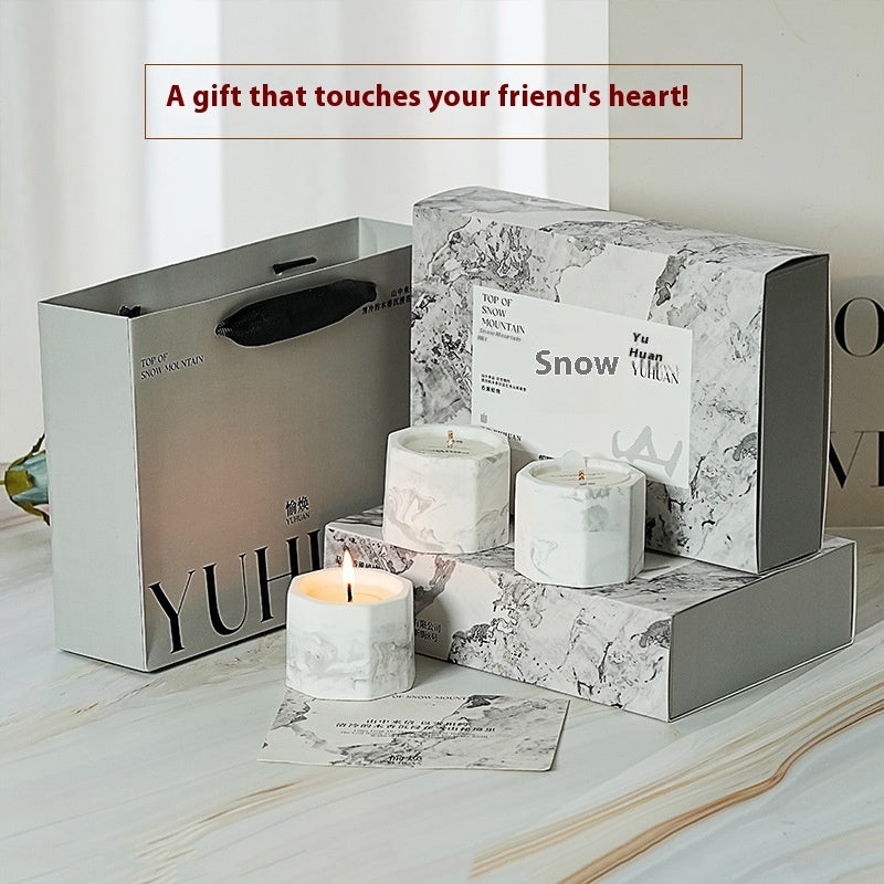 Ink Octagon Cup Aromatherapy Candle Hand Gift Box