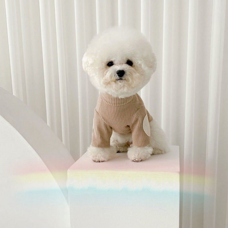 Pet Base Color Contrast Concave-convex Vertical Clothes