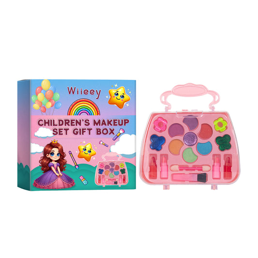 Kids Makeup Set Gift Box Kids Play Fun Girl Makeup Lipstick Eyeshadow Makeup