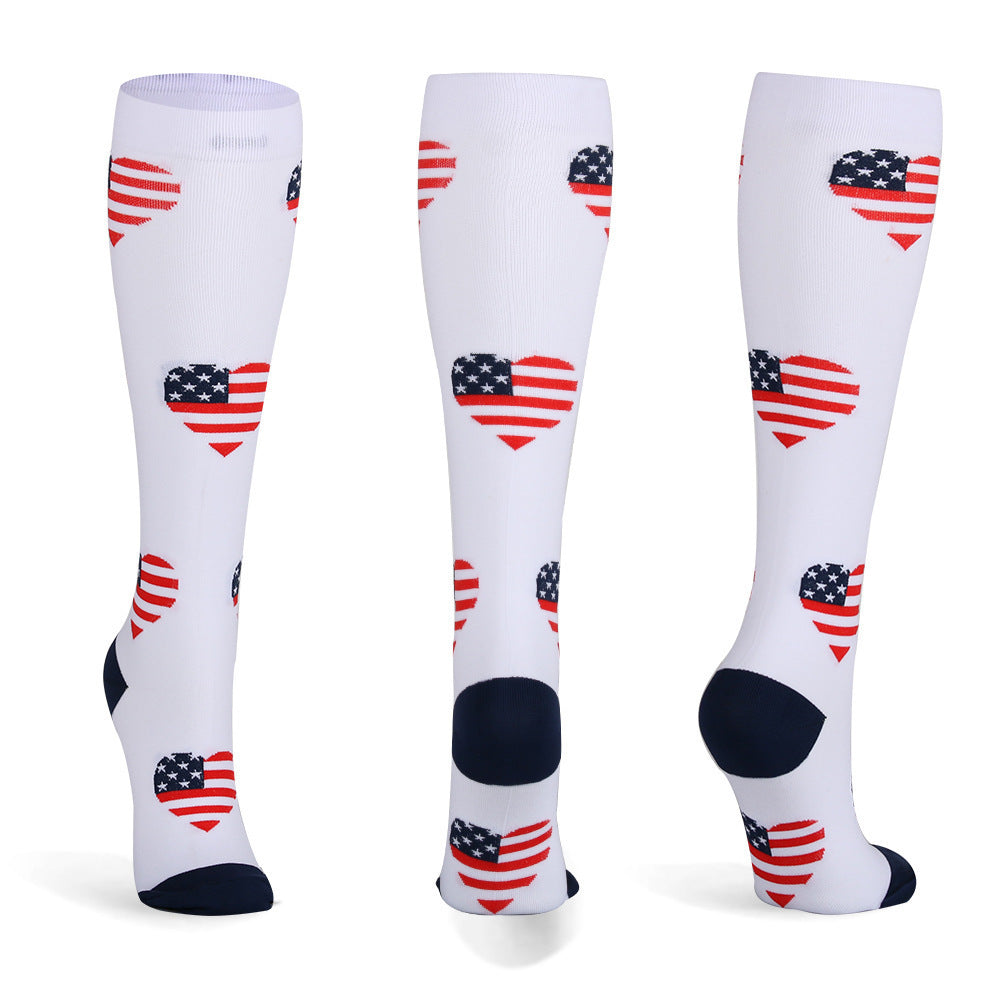 Men's And Women's Running Colored Pressure Socks