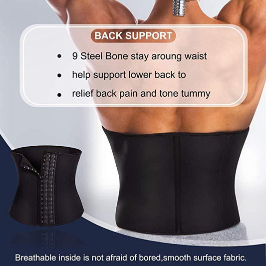 Body Sculpting Waistband Support Underwear Sweat Tight-fitting Sports Waist Belt Fitness Abdomen Waist Belt Size Adjustable