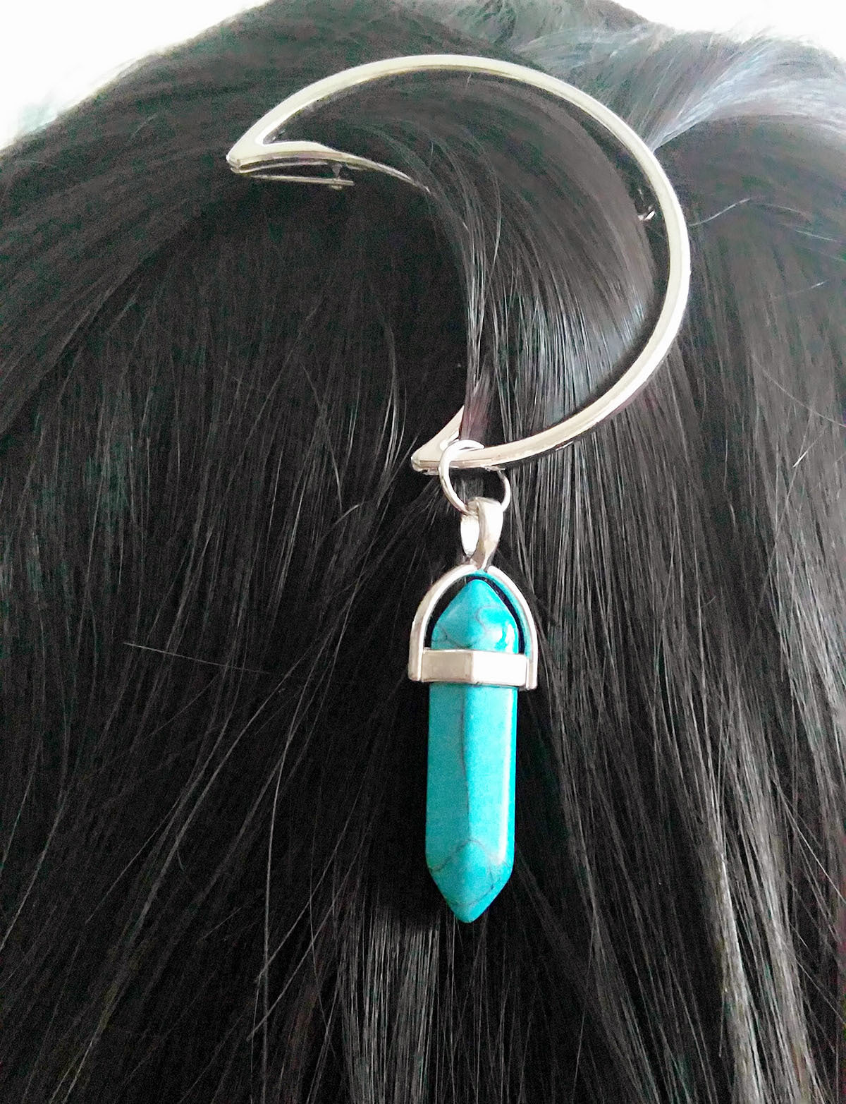 Moon hexagonal hairpin