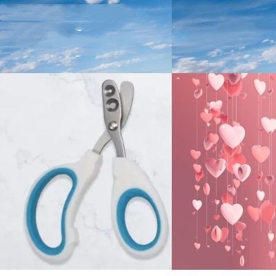 Round Hole Novice Supplies Blind Scissors
