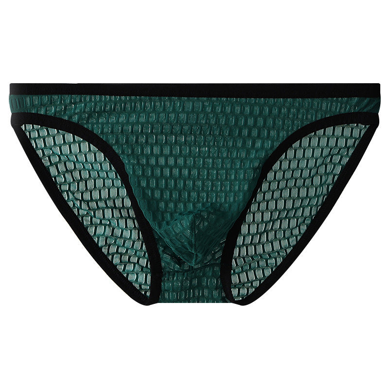 Men's Low Waist Transparent Visual Underwear