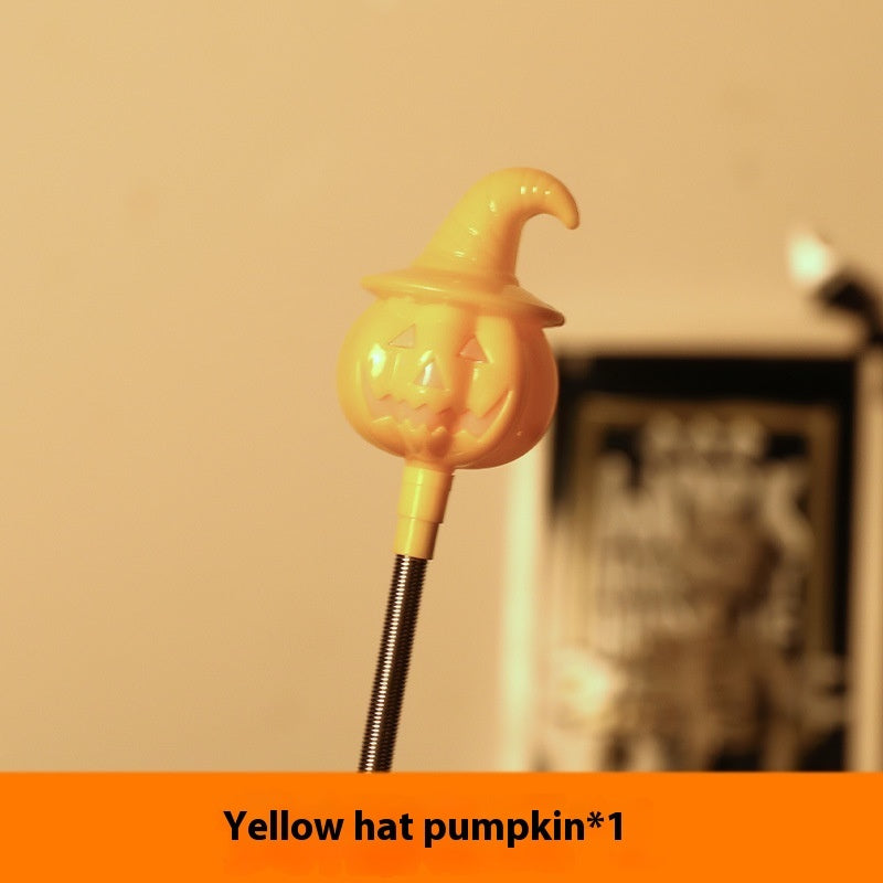 Halloween Decoration Pumpkin Lamp Children's Toy Hand Stick Props
