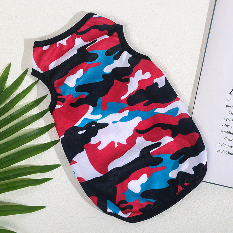 New Camouflage Vest Dog Clothes