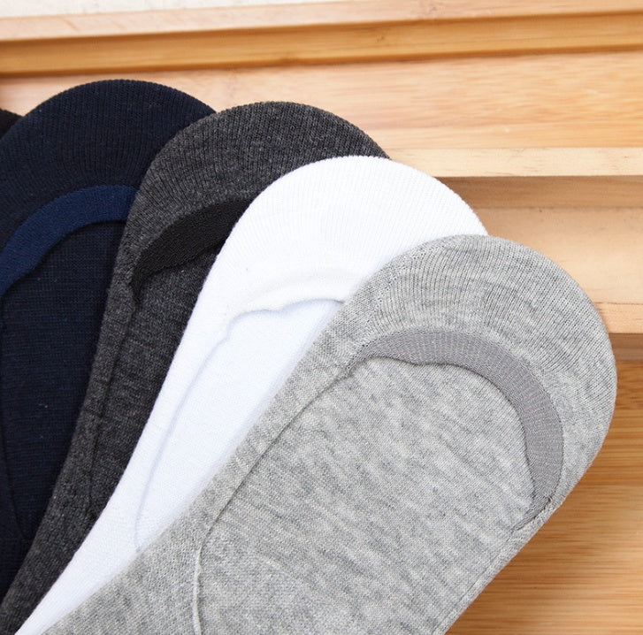 Low-back boat socks Thin section shallow mouth invisible socks spring and summer sports men's cotton socks