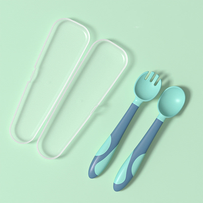 Baby Training Fork Spoon Twist Spoon Children's Tableware Set