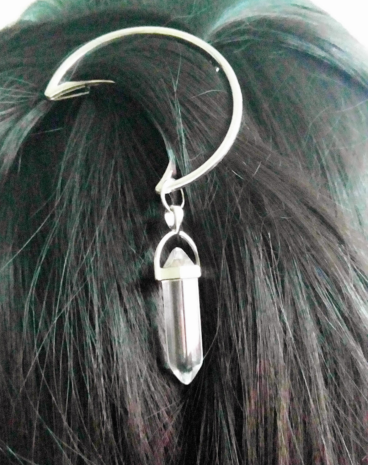 Moon hexagonal hairpin