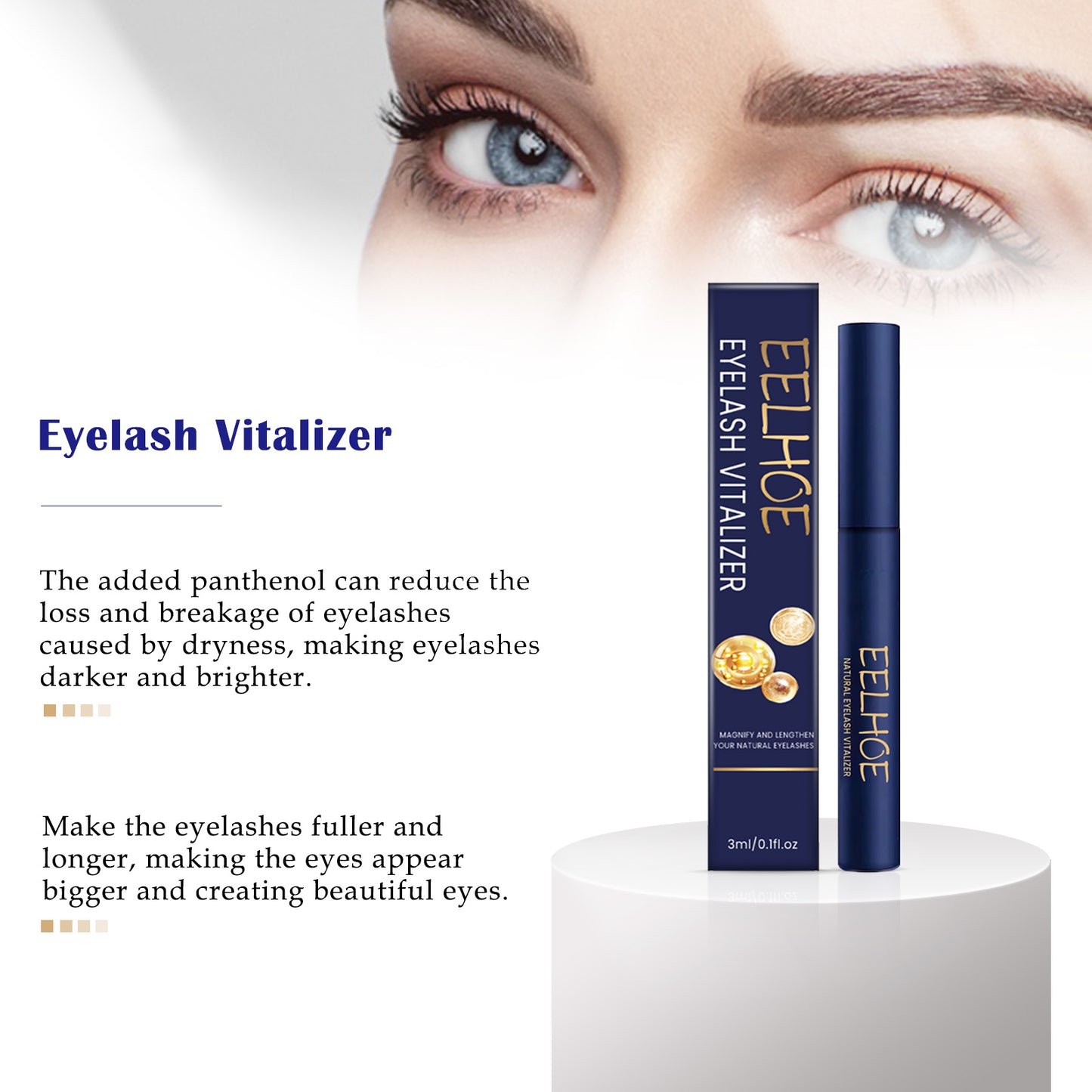 Mascara Thickening And Moisturizing Natural Long Black Curl Beautiful Mild Non-Smudging Mascara