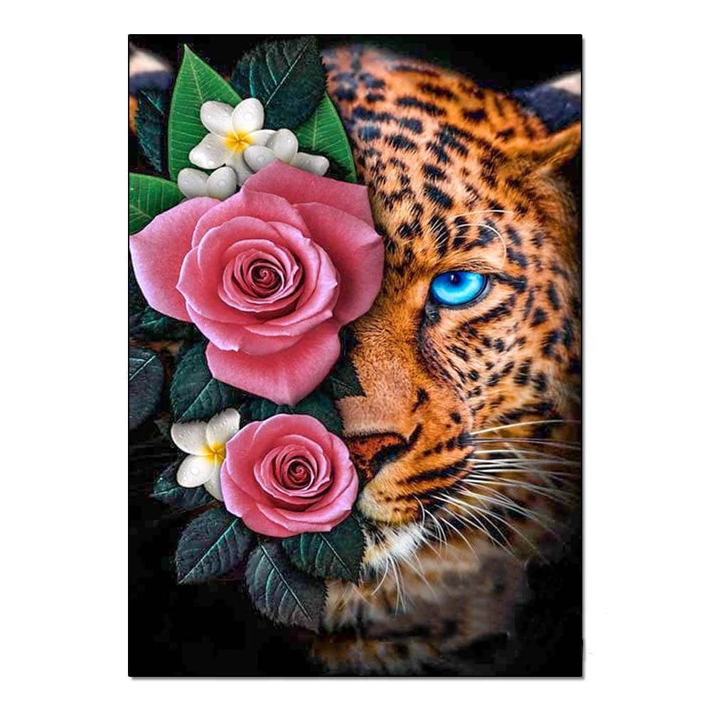 DIY Handmade Diamond Painting With Colorful Animals And Full Diamonds