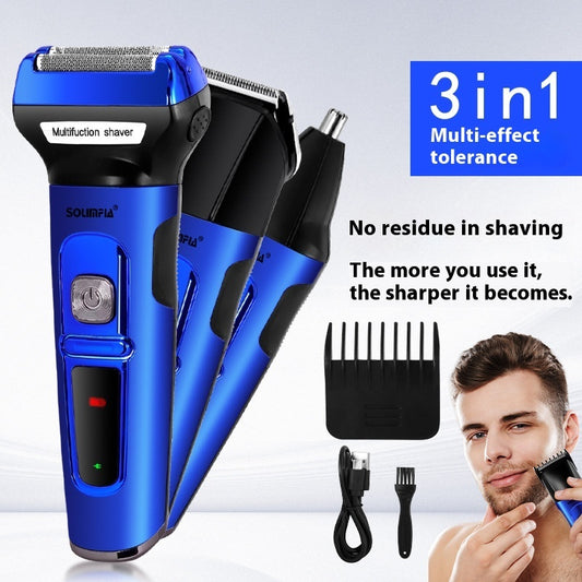 Three-in-one Electric Shaver Reciprocating Household