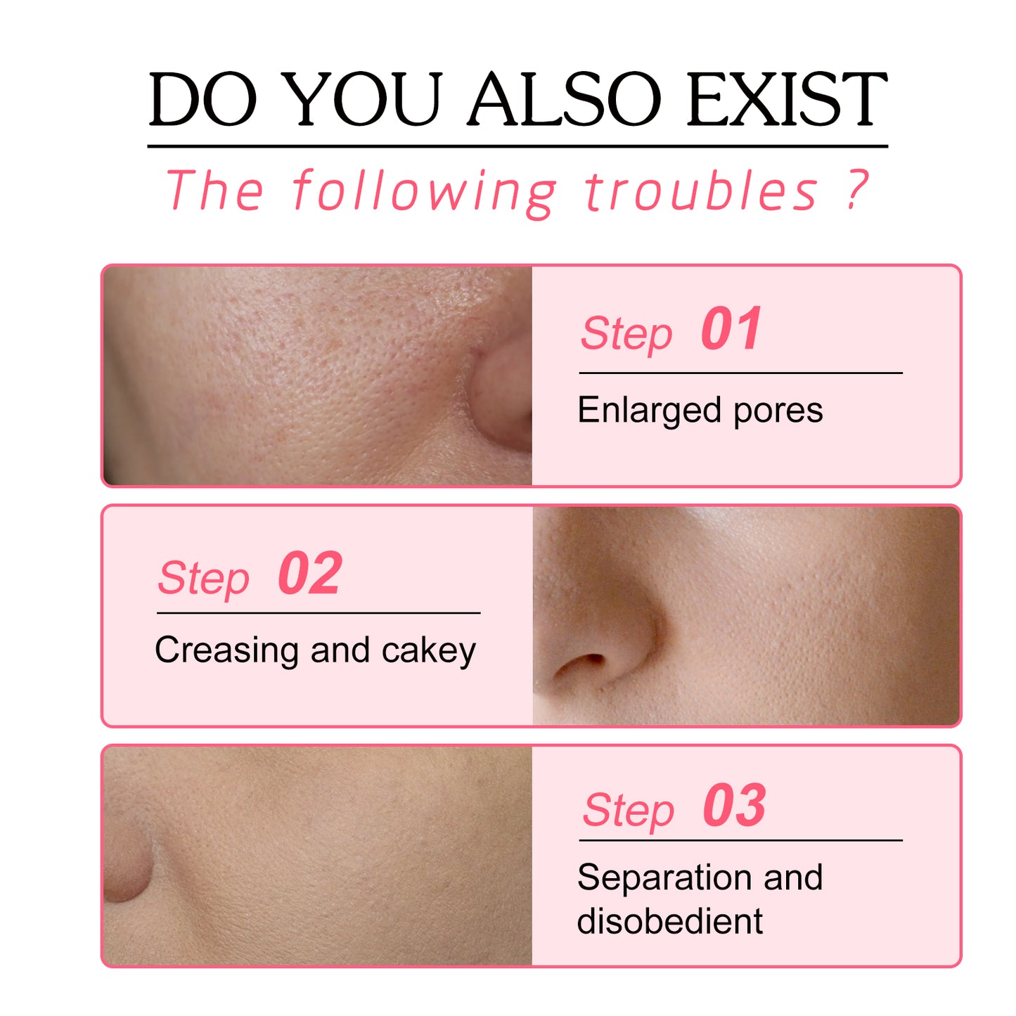 OUHOE Pore Invisible Stick, Brightening Skin Tone Concealer Invisible Pore Smoothing Pre-Makeup Stick