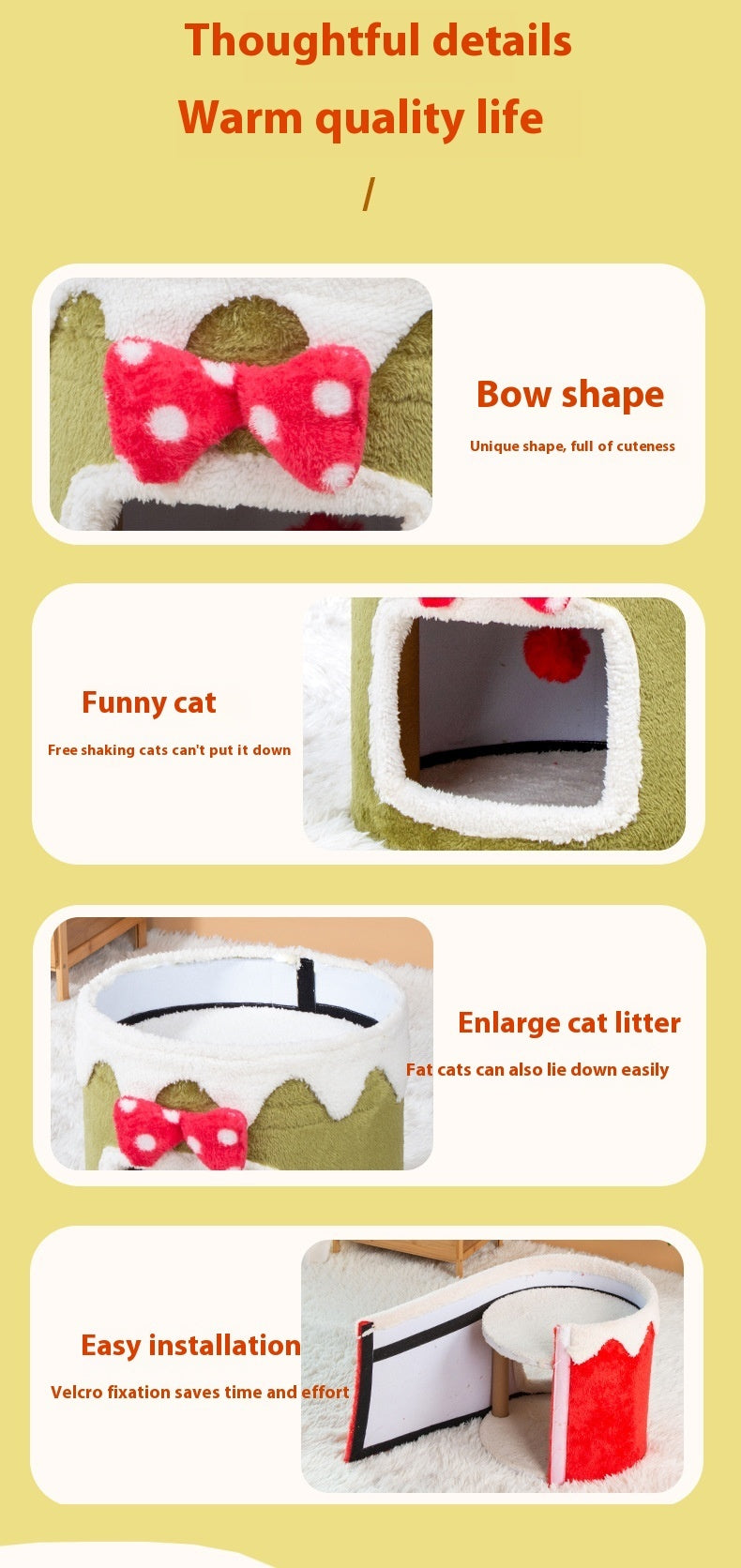 Double Layer Cat Climbing Frame Cat Nest Four Seasons Universal