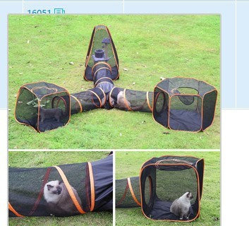 Pet Folding Toy Outdoor Game Channel Fence
