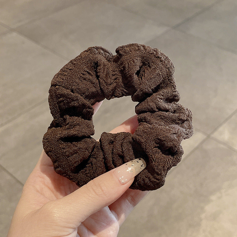 Winter Plush Pork Intestine Hair Ring