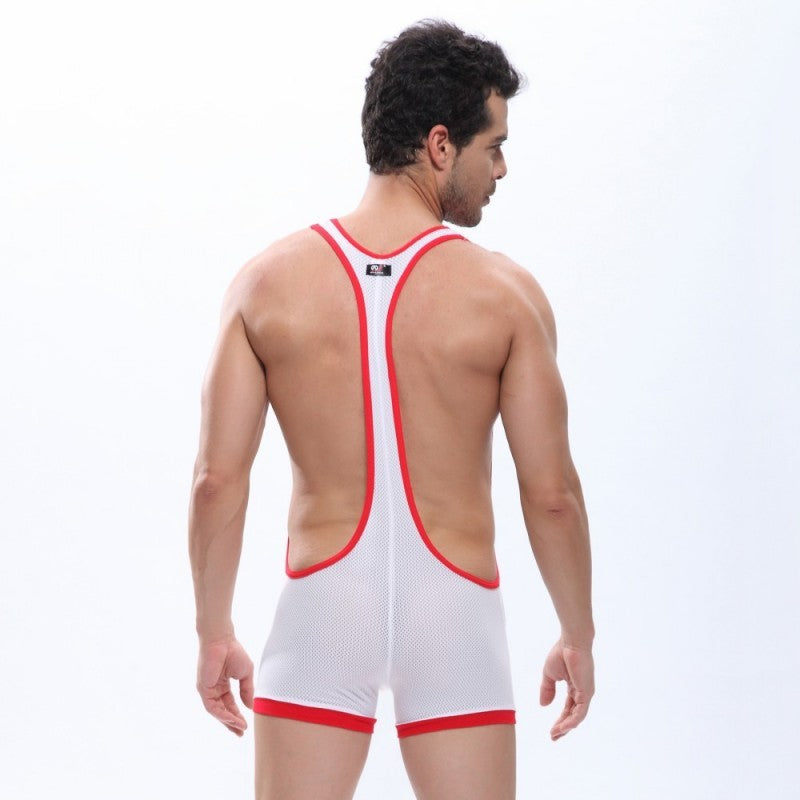 Mesh breathable jumpsuit