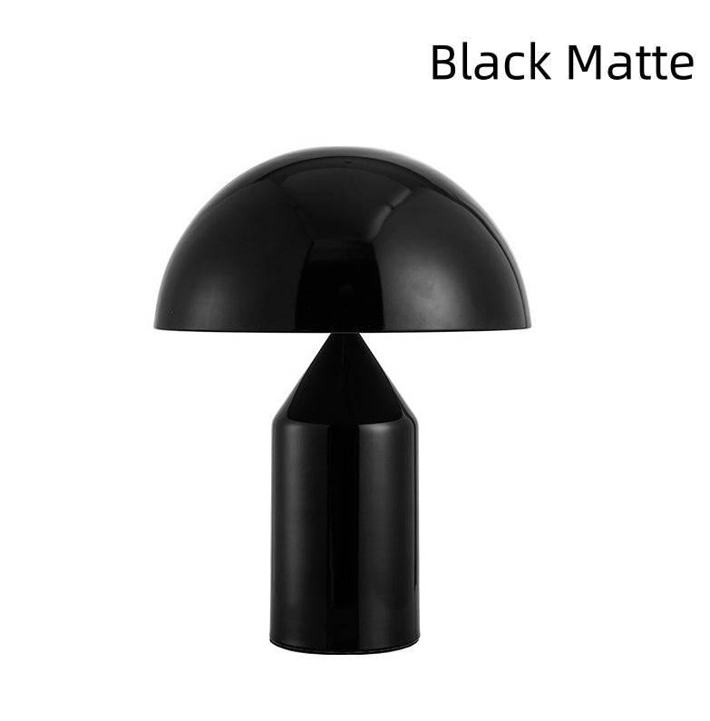 Post-modern Creative Simple Model Room Hotel Desktop Bedroom Bedside Semi-circular Hardware Mushroom Desk Lamp