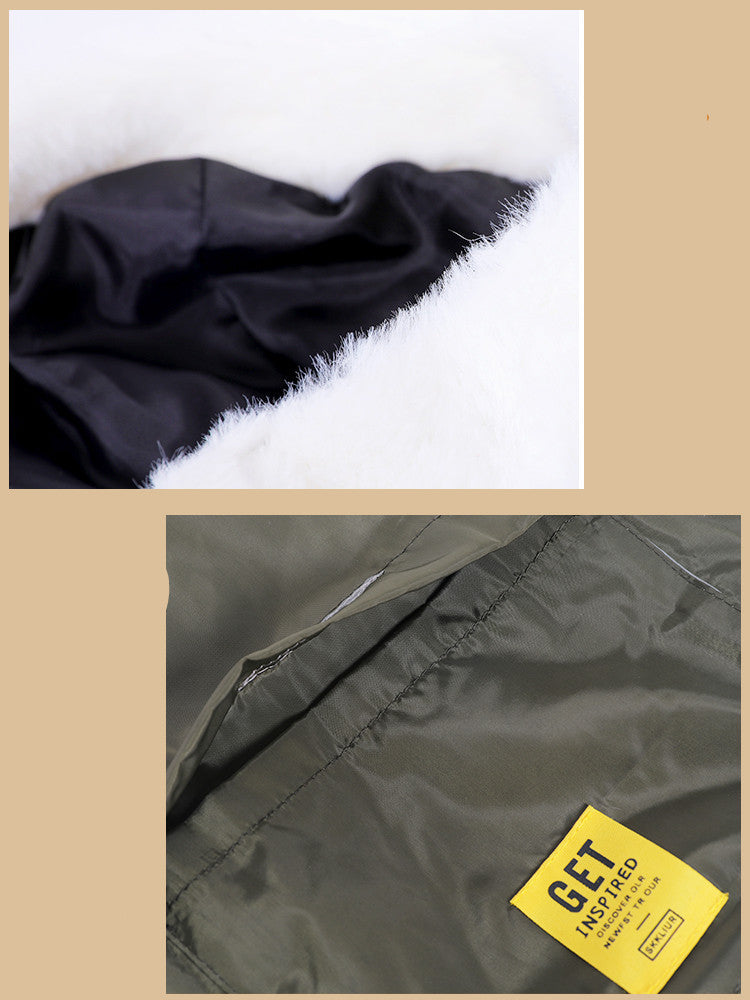 Law Fighting Clothes Dog Cotton Winter Pet Clothes Plus Velvet Thickening