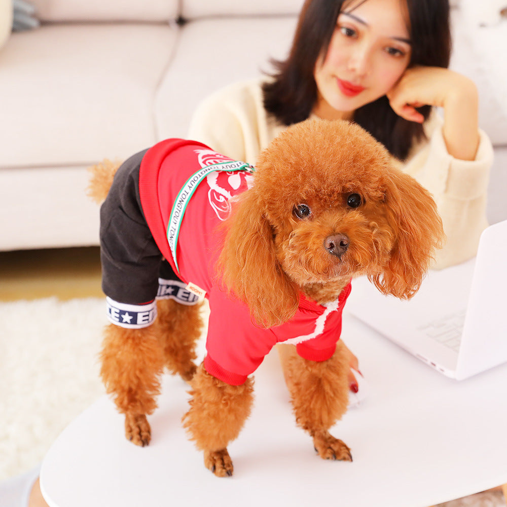Small Dog Bichon Winter Pet Winter Clothes Four-Legged Warm