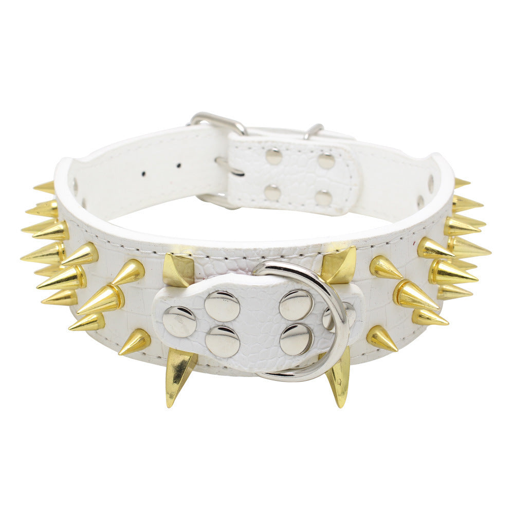 Large Explosion-Proof Rivet Bite-Proof Pet Collar