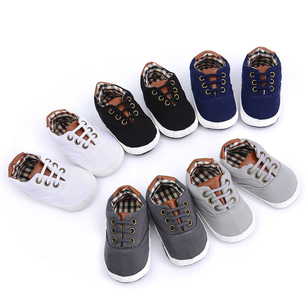 Casual Lace-Up Soft-Soled Baby Toddler Shoes