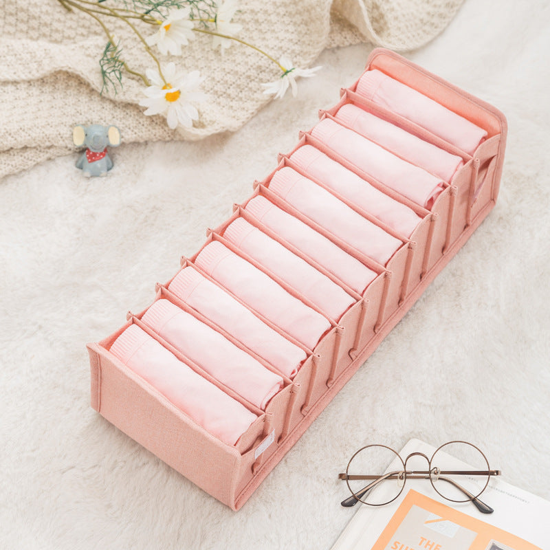 Cationic Underwear Storage Box Dormitory Fabric Bra, Socks, Panty Box