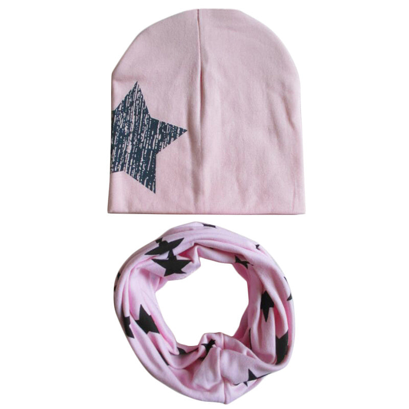 Winter Autumn Baby Boy Girl Hat Scarf Set Newborn Baby Bonnet Soft Cotton Warm Cap Kids Children Beanie Casquette Enfant