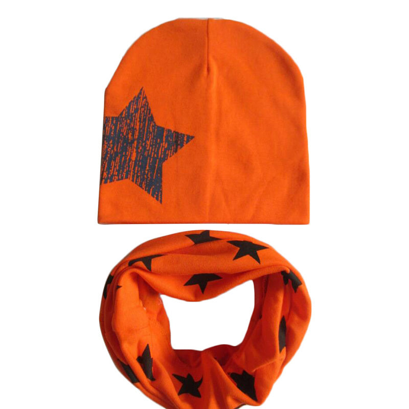 Winter Autumn Baby Boy Girl Hat Scarf Set Newborn Baby Bonnet Soft Cotton Warm Cap Kids Children Beanie Casquette Enfant