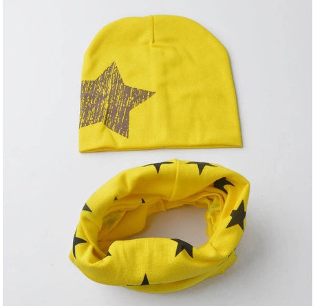Winter Autumn Baby Boy Girl Hat Scarf Set Newborn Baby Bonnet Soft Cotton Warm Cap Kids Children Beanie Casquette Enfant
